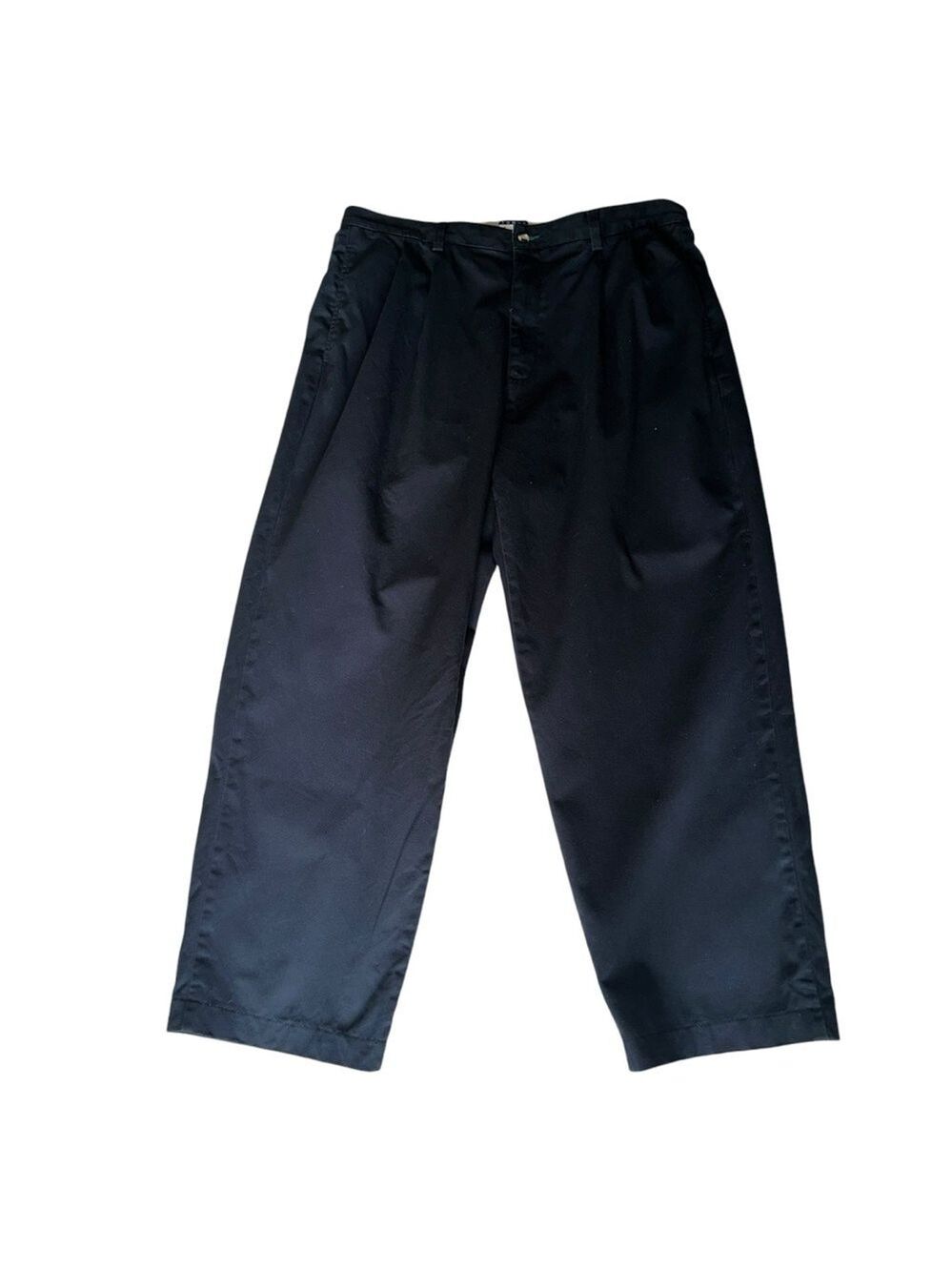 Vintage Tommy Hilfiger Men’s Black Pleated 100% Cotton Dress Pants Size 38
